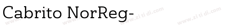 Cabrito NorReg字体转换